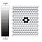 Metro Penny Matte 11-1/2" x 9-3/4" White with Black Flower Porcelain Mosaic Tile - Sold Per Case of 10 - 7.97 Square Feet