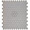 Metro Penny Matte 11-1/2" x 9-3/4" White with Black Flower Porcelain Mosaic Tile - Sold Per Case of 10 - 7.97 Square Feet