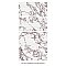 Touche Pleated Deco Rubis 23-1/2" x 47-1/8" Porcelain Floor and Wall Tile - 2 Tiles Per Case - 15.44 Square Feet