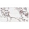 Touche Pleated Deco Rubis 23-1/2" x 47-1/8" Porcelain Floor and Wall Tile - 2 Tiles Per Case - 15.44 Square Feet