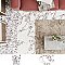 Touche 2" Square Rubis 11-3/4" x 11-3/4" Porcelain Mosaic Tile - 1 Tiles Per Case - 0.98 Square Feet