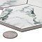 Touche 4" Hex Jade 11-3/4" x 13-5/8" Porcelain Mosaic Tile - 1 Tiles Per Case - 1.13 Square Feet