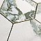 Touche 4" Hex Jade 11-3/4" x 13-5/8" Porcelain Mosaic Tile - 1 Tiles Per Case - 1.13 Square Feet
