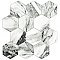 Touche 4" Hex Zebre 11-3/4" x 13-5/8" Porcelain Mosaic Tile - 1 Tiles Per Case - 1.13 Square Feet