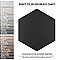 Apini Hex Matte Black 9-1/8" x 10-1/2" Porc Floor & Wall Tile - Sold Per Case of 14 - 7.14 Sq. Ft.