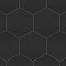 Apini Hex Matte Black 9-1/8" x 10-1/2" Porc Floor & Wall Tile - Sold Per Case of 14 - 7.14 Sq. Ft.