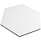 Apini Hex Matte White 9-1/8" x 10-1/2" Porc Floor & Wall Tile - Sold Per Case of 14 - 7.14 Sq. Ft.