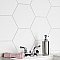Apini Hex Matte White 9-1/8" x 10-1/2" Porc Floor & Wall Tile - Sold Per Case of 14 - 7.14 Sq. Ft.