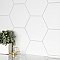 Apini Hex Matte White 9-1/8" x 10-1/2" Porc Floor & Wall Tile - Sold Per Case of 14 - 7.14 Sq. Ft.