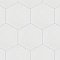 Apini Hex Matte White 9-1/8" x 10-1/2" Porc Floor & Wall Tile - Sold Per Case of 14 - 7.14 Sq. Ft.