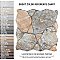 Canet Marron 17" x 17" Porcelain Floor & Wall Tile - Sold Per Case of 6 - 12.24 Sq. Ft.