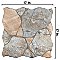 Canet Marron 17" x 17" Porcelain Floor & Wall Tile - Sold Per Case of 6 - 12.24 Sq. Ft.