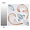 Saint Germain Chaud Deco Flore 5-3/4" x 5-3/4" Porcelain Floor & Wall Tile - 10.46 Sq. Ft - 44 Tiles Per Case