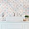 Saint Germain Chaud Deco Flore 5-3/4" x 5-3/4" Porcelain Floor & Wall Tile - 10.46 Sq. Ft - 44 Tiles Per Case