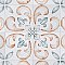 Saint Germain Chaud Deco Flore 5-3/4" x 5-3/4" Porcelain Floor & Wall Tile - 10.46 Sq. Ft - 44 Tiles Per Case