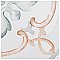 Saint Germain Chaud Deco Jules 5-3/4" x 5-3/4" Porcelain Floor & Wall Tile - 10.46 Sq. Ft - 44 Tiles Per Case