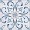 Saint Germain Gele Deco Flore 5-3/4" x 5-3/4" Porcelain Floor & Wall Tile - 10.46 Sq. Ft - 44 Tiles Per Case