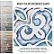 Saint Germain Gele Deco Simone 5-3/4" x 5-3/4" Porcelain Floor & Wall Tile - 10.46 Sq. Ft - 44 Tiles Per Case