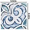 Saint Germain Gele Deco Simone 5-3/4" x 5-3/4" Porcelain Floor & Wall Tile - 10.46 Sq. Ft - 44 Tiles Per Case