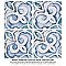 Saint Germain Gele Deco Simone 5-3/4" x 5-3/4" Porcelain Floor & Wall Tile - 10.46 Sq. Ft - 44 Tiles Per Case