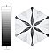 Classico Bardiglio Hexagon Flower 7" x 8" Porcelain Tile - Sold Per Case of 25 Tile - 7.67 Square Feet Per Case
