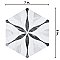 Classico Bardiglio Hexagon Flower 7" x 8" Porcelain Tile - Sold Per Case of 25 Tile - 7.67 Square Feet Per Case