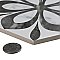 Classico Bardiglio Hex Daisy 7" x 8" Porcelain Floor & Wall Tile - Per Case of 25 - 7.50 Sq. Ft.