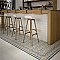 Caprice Saint Tropez 7-7/8" x 7-7/8" Porcelain Tile - Blue/Wine- Per Case of 25 - 11.46 Square Feet