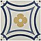 Caprice Saint Tropez 7-7/8" x 7-7/8" Porcelain Tile - Blue/Wine- Per Case of 25 - 11.46 Square Feet