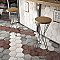 Heritage Hex Shadow 7" x 8" Porcelain Floor & Wall Tile - 25 Tiles Per Case - 7.5 Sq. Ft.
