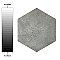 Heritage Hex Shadow 7" x 8" Porcelain Floor & Wall Tile - 25 Tiles Per Case - 7.5 Sq. Ft.