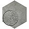 Heritage Hex Shadow 7" x 8" Porcelain Floor & Wall Tile - 25 Tiles Per Case - 7.5 Sq. Ft.