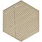 Classico Carrara Hexagon Marble Look Flow 7" x 8" Porcelain Tile - Sold Per Case of 25 Tile - 7.67 Square Feet Per Case