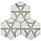 Classico Carrara Hexagon Marble Look Flow 7" x 8" Porcelain Tile - Sold Per Case of 25 Tile - 7.67 Square Feet Per Case