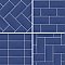 Piscina Brick Glossy Cobalto 9-5/8" x 19-1/2" Porcelain Floor and Wall Tile - 8 Tiles Per Case - 10.64 Square Feet