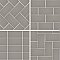 Piscina Brick Glossy Dark Grey 9-5/8" x 19-1/2" Porcelain Floor and Wall Tile - 8 Tiles Per Case - 10.64 Square Feet