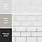 Piscina Brick Glossy Blanco 9-5/8" x 19-1/2" Porcelain Floor and Wall Tile - 8 Tiles Per Case - 10.64 Square Feet
