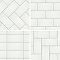 Piscina Brick Glossy Blanco 9-5/8" x 19-1/2" Porcelain Floor and Wall Tile - 8 Tiles Per Case - 10.64 Square Feet