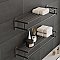 Piscina Brick Matte Nero 9-5/8" x 19-1/2" Porcelain Floor and Wall Tile - 8 Tiles Per Case - 10.64 Square Feet