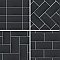 Piscina Brick Matte Nero 9-5/8" x 19-1/2" Porcelain Floor and Wall Tile - 8 Tiles Per Case - 10.64 Square Feet