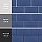 Piscina Brick Matte Cobalto 9-5/8" x 19-1/2" Porcelain Floor and Wall Tile - 8 Tiles Per Case - 10.64 Square Feet