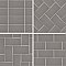 Piscina Brick Matte Dark Grey 9-5/8" x 19-1/2" Porcelain Floor and Wall Tile - 8 Tiles Per Case - 10.64 Square Feet