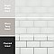 Piscina Brick Matte Blanco 9-5/8" x 19-1/2" Porcelain Floor and Wall Tile - 8 Tiles Per Case - 10.64 Square Feet