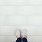 Piscina Brick Matte Blanco 9-5/8" x 19-1/2" Porcelain Floor and Wall Tile - 8 Tiles Per Case - 10.64 Square Feet
