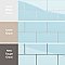 Piscina Brick Glossy Light Blue 4-3/4" x 9-5/8" Porcelain Floor and Wall Tile - 34 Tiles Per Case - 11.22 Square Feet