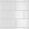 Piscina Brick Blanco Brillo 4-3/4" x 9-5/8" Porcelain Floor & Wall Tile - 34 Tiles Per Case - 11.22 Sq. Ft.