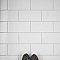 Piscina Brick Blanco Brillo 4-3/4" x 9-5/8" Porcelain Floor & Wall Tile - 34 Tiles Per Case - 11.22 Sq. Ft.