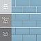 Piscina Brick Matte Blue 4-3/4" x 9-5/8" Porcelain Floor and Wall Tile - 34 Tiles Per Case - 11.22 Square Feet