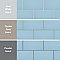 Piscina Brick Matte Light Blue 4-3/4" x 9-5/8" Porcelain Floor and Wall Tile - 34 Tiles Per Case - 11.22 Square Feet