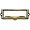 File Cabinet Card Holder with Pull - Polished Brass